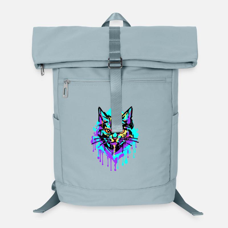 Katze Kunst Strassenkunst Graffiti Zeichnen Laptop-Rucksack 
