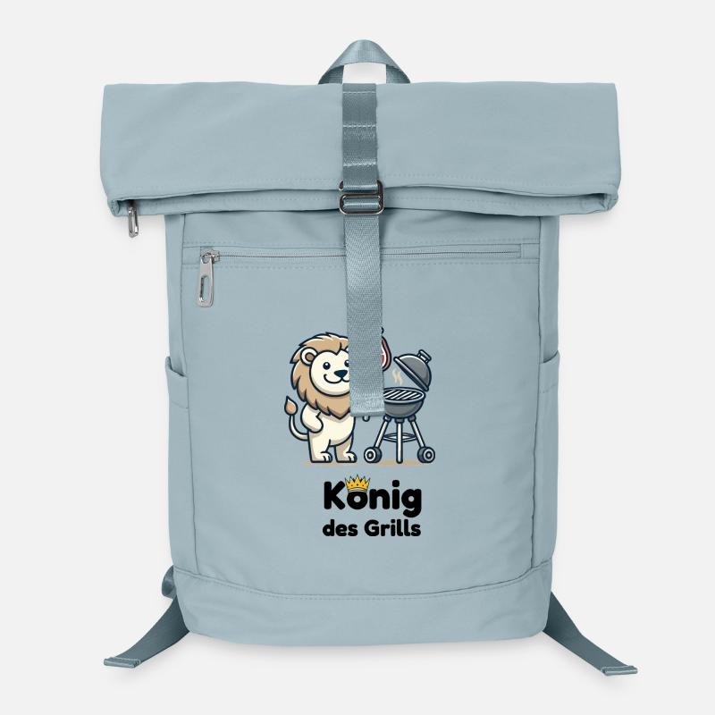 Lion at the grill with crown Laptop Backpack