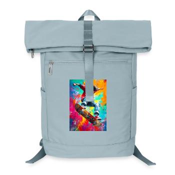 Chromatischer Skateboard Splash - Laptop-Rucksack  - Eisblau - Vorne