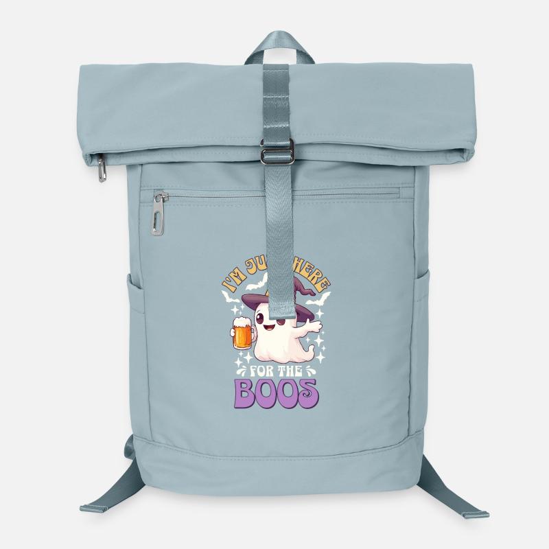 Halloween I'm Just Here For The Boos Ghost Beer Laptop Backpack