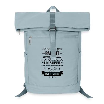 Super Infirmier Hôpital Soins - Laptop Backpack - ice blue - Front