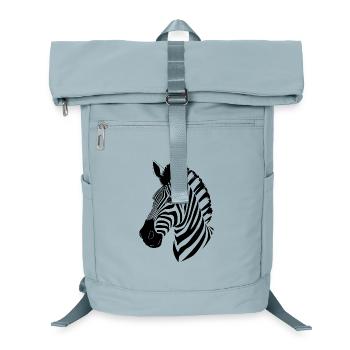 Zebra T-shirt Geschenk - Laptop-Rucksack  - Eisblau - Vorne