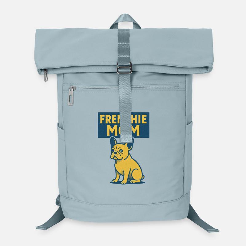 Frenchie Mom Bulldog Tee Laptop Backpack