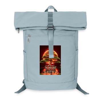 Bonsai Red Suns Japanese Writing Sign - Laptop Backpack - ice blue - Front
