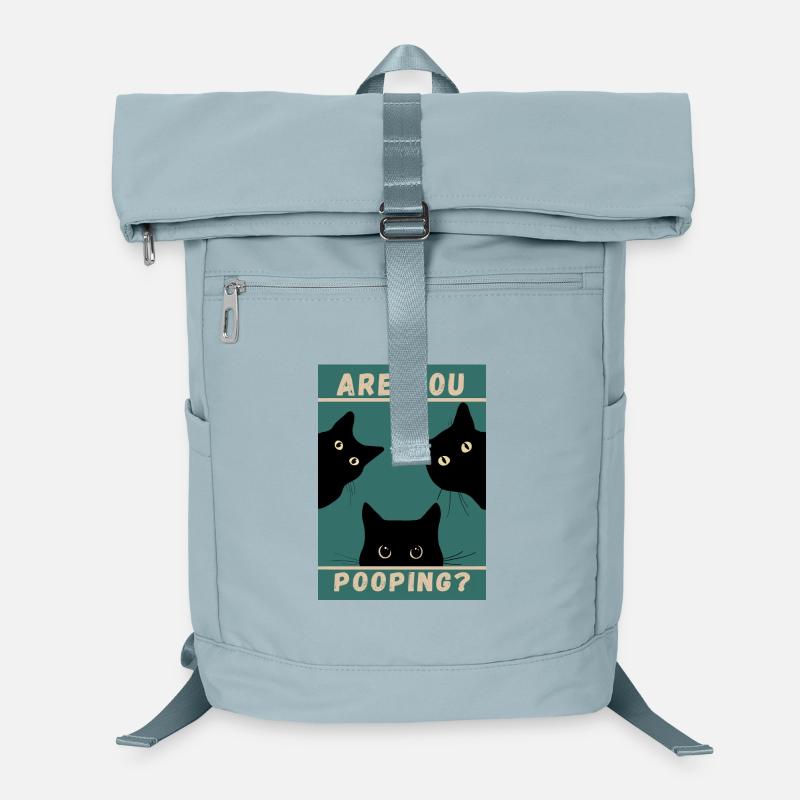 Machst du Kot? Katzen schwarz Laptop-Rucksack 