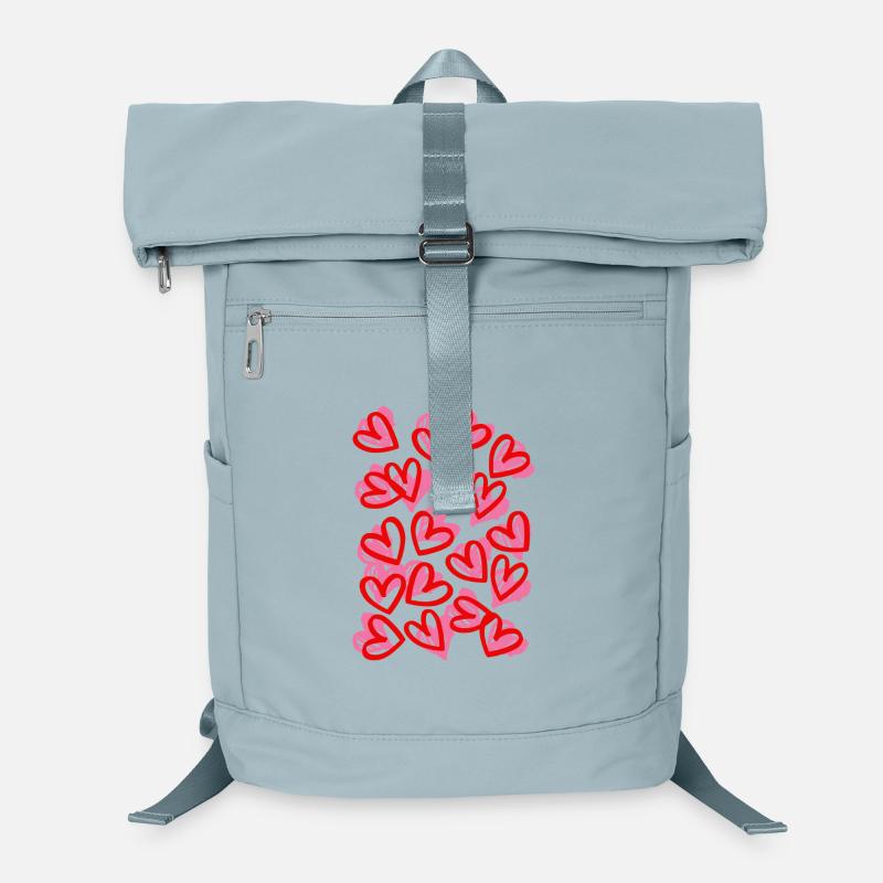 Heartfelt Doodle Hearts Pattern Laptop Backpack
