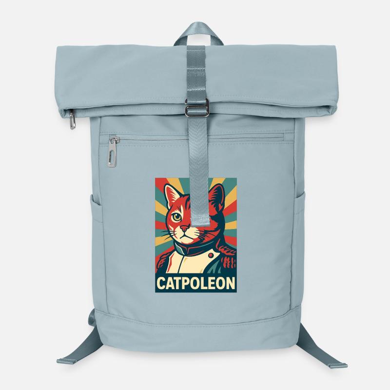 Catpoleon – Cat dans le rôle de Napoleon Retro Poster Sac à dos ordinateur