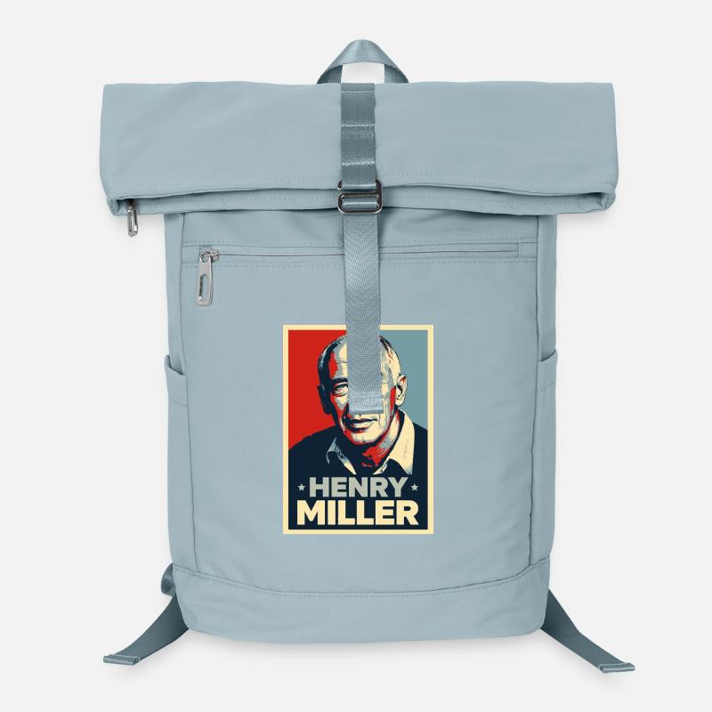 Henry Miller Pop Art Portrait Laptop Backpack