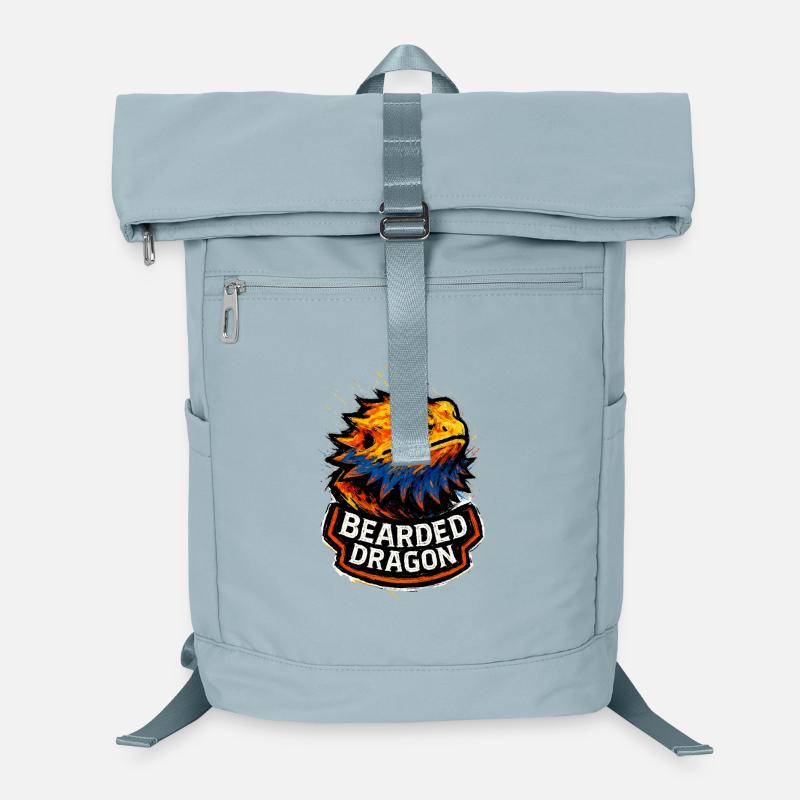 Pogona Bartdrachenkopf-Grafikstil Laptop-Rucksack 