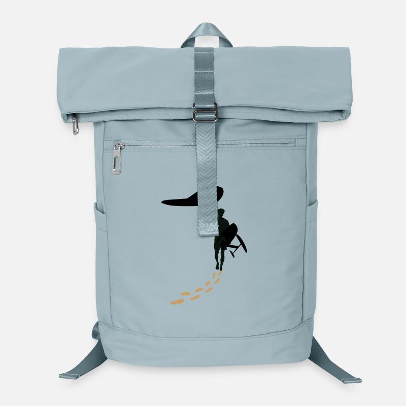 Wingfoiler with footsteps Laptop Backpack