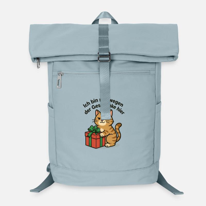 Katzengruß: Nur hier wegen Geschenken Laptop-Rucksack 