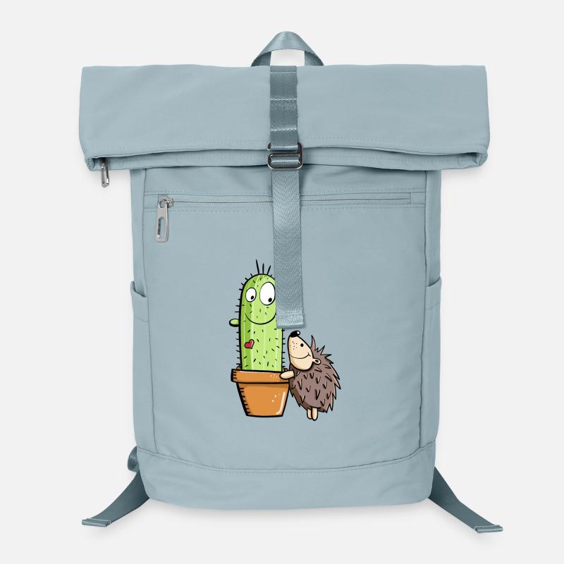 Igel Und Kaktus In Love Laptop-Rucksack 