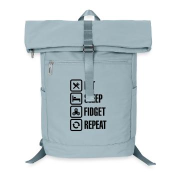 Eat Sleep Fidget Repeat - Fidget Spinner - Sac à dos ordinateur - bleu glacier - Devant