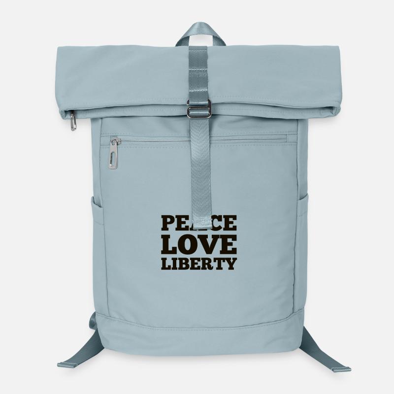 Frieden, Liebe, Freiheit Laptop-Rucksack 