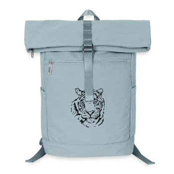 Hand-drawn tiger - Laptop Backpack - ice blue - Front