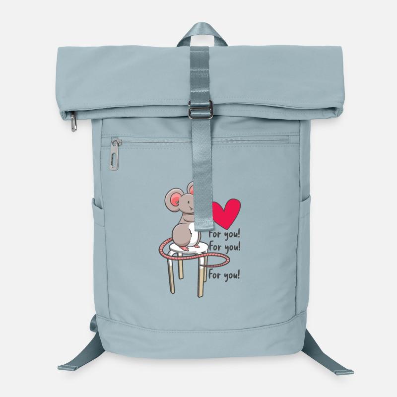 Süße Maus mit Herz Laptop-Rucksack 