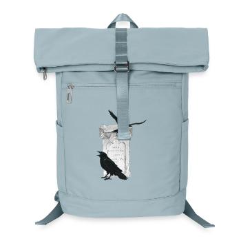 Kolkraben mit Grabstein, Halloween Outfit - Laptop-Rucksack  - Eisblau - Vorne
