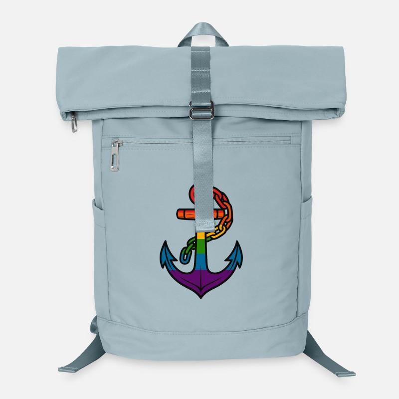Ancre arc-en-ciel avec dégradé Sac à dos ordinateur