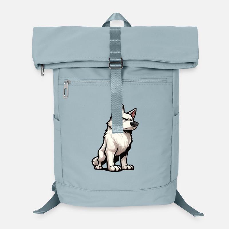 Weißer Schäferhund Schäferhund Schäferhunde Laptop-Rucksack 
