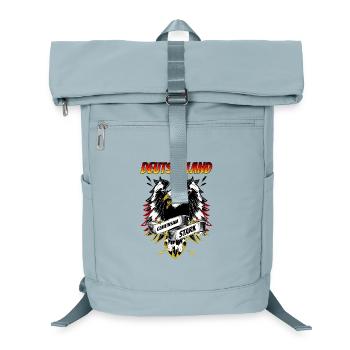 Deutschland Gemeinsam Stark Adler - Laptop-Rucksack  - Eisblau - Vorne
