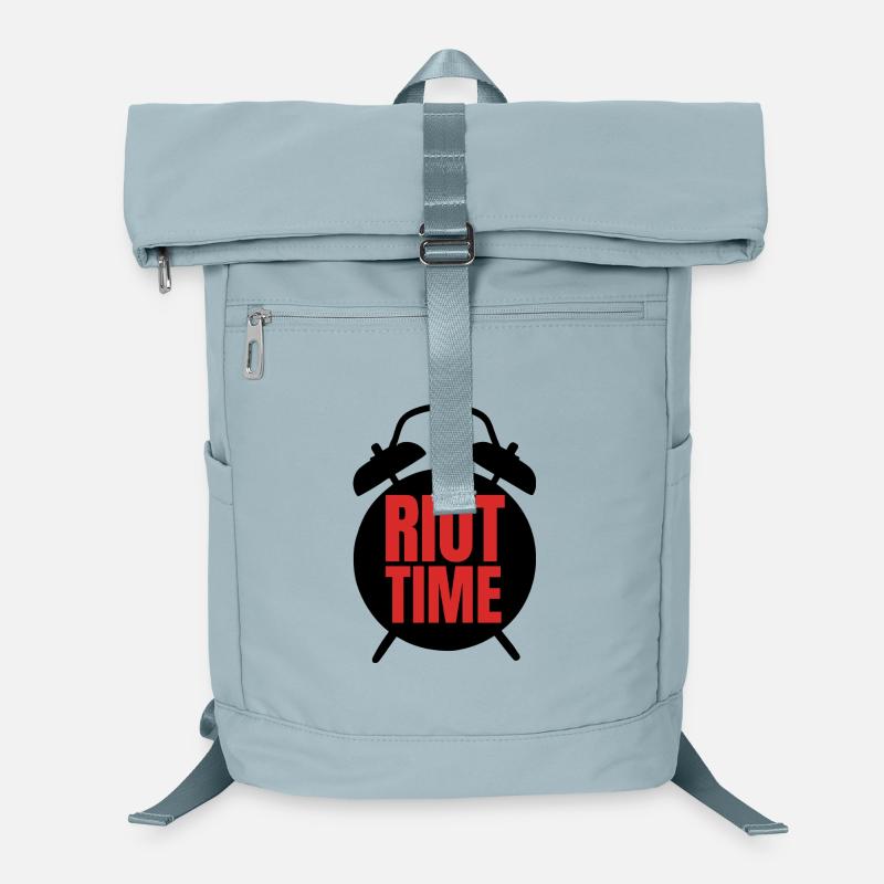 Riot Time – Bold Red Text Design Laptop Backpack