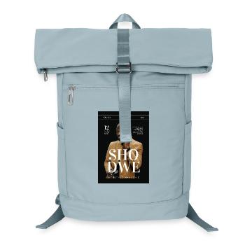 Black_and_White_Fashion_Magazine_Cover - Sac à dos ordinateur - bleu glacier - Devant