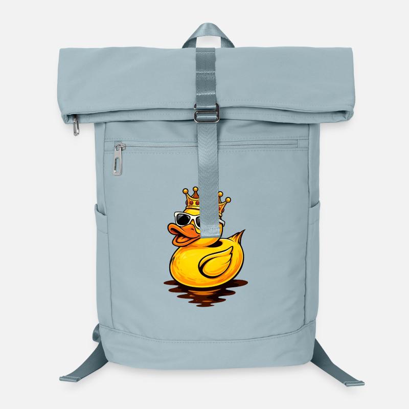 Coole Gummiente mit Krone und Sonnenbrille Laptop-Rucksack 