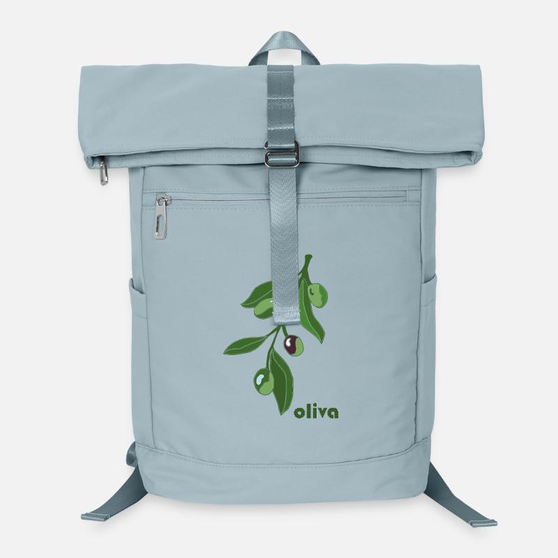 Olive Branch Graphic Green Laptop Backpack