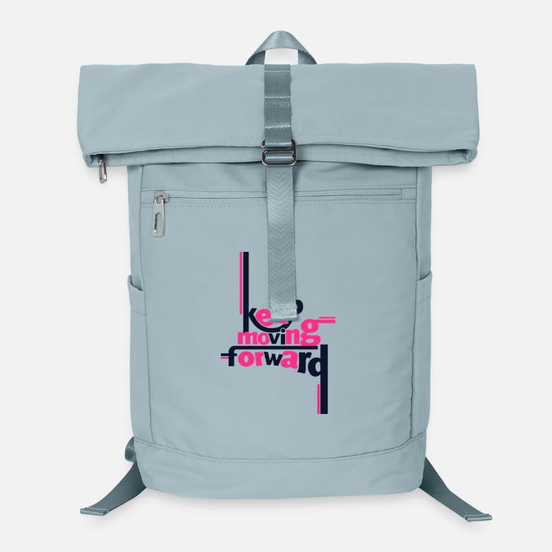 Keep Moving Forward Pink Statement Shirt Laptop Backpack