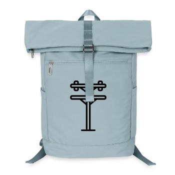 Strommast - Laptop-Rucksack  - Eisblau - Vorne