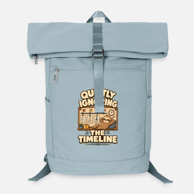 Quietly Ignoring The Timeline Sloth Laptop Backpack
