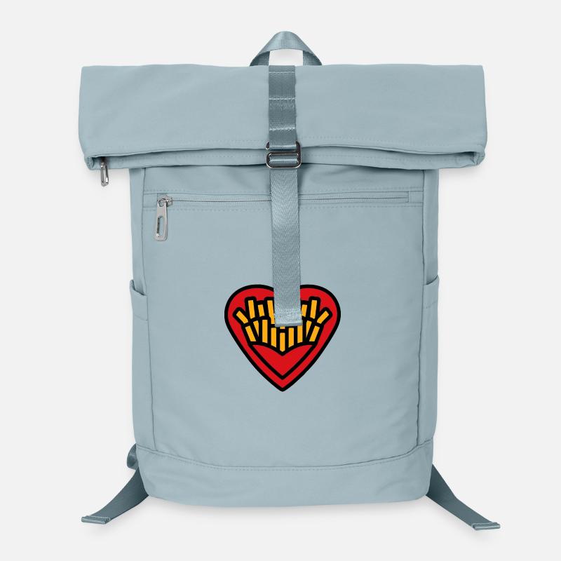 Coeur Frites Pop Art Sac à dos ordinateur