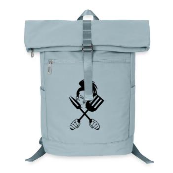 Japanese samurai cook - Laptop Backpack - ice blue - Front