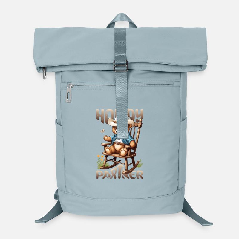 Ours mignon avec chapeau de cow-boy Sac à dos ordinateur