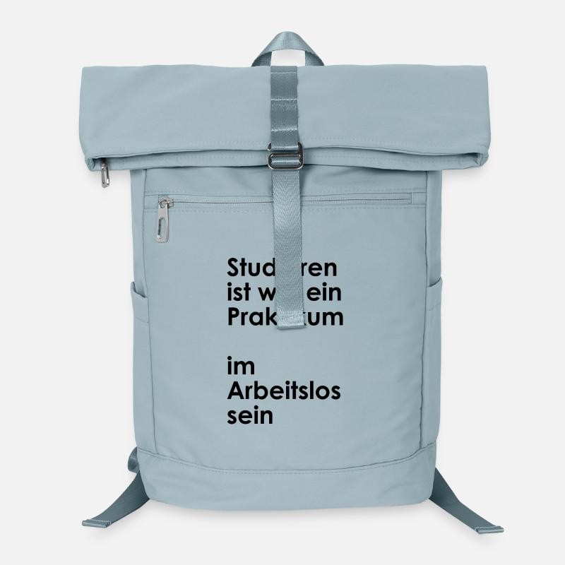 University slogan "Internship in being unemployed" Students Laptop Backpack