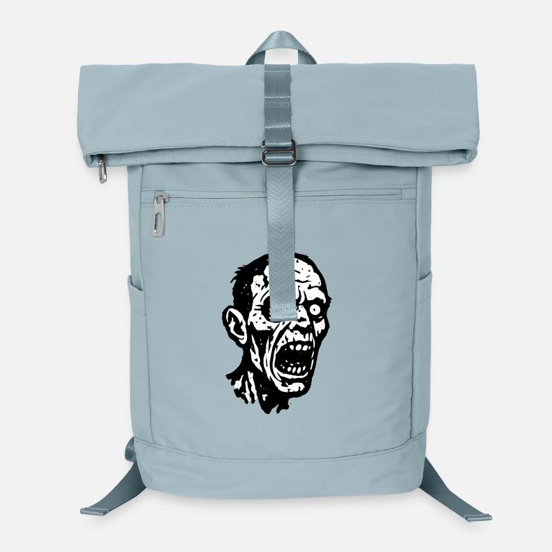 Schreiender Zombie Kopfprint Halloween Laptop-Rucksack 