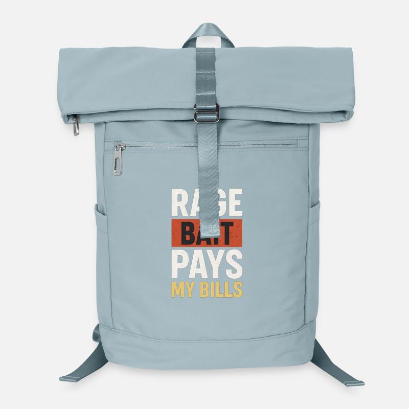 Rage Bait Pays My Bills, Funny Meme  Laptop Backpack