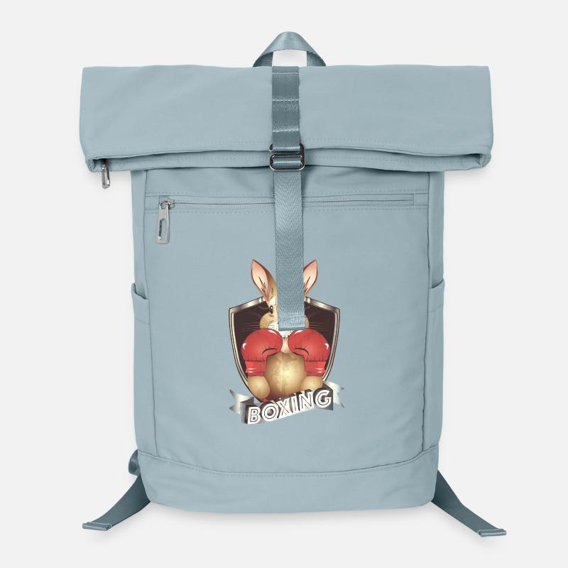 Boxendes Känguru – Lustiges Boxer-Motiv Laptop-Rucksack 