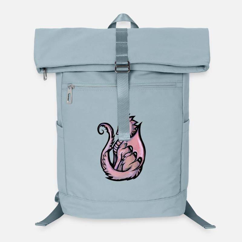 Pastel Dragon Silhouette Sac à dos ordinateur