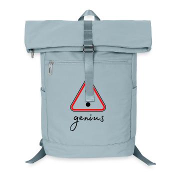 Minimalistisches rotes Dreieck - Laptop-Rucksack  - Eisblau - Vorne