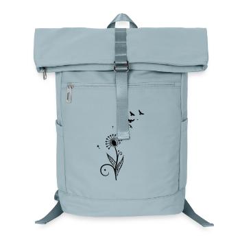Pusteblume mit Vogelschwarm. - Laptop-Rucksack  - Eisblau - Vorne