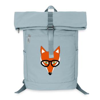 fuchs mit brille geschenk - Laptop-Rucksack  - Eisblau - Vorne