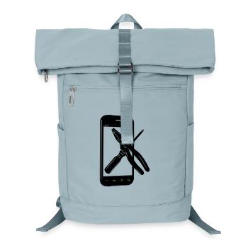 Smartphone with tools - Laptop Backpack - ice blue - Front