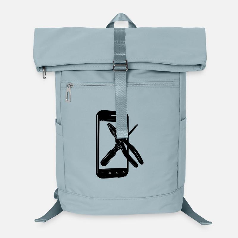 Smartphone with tools Laptop Backpack
