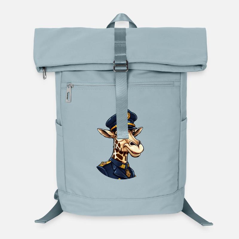 Giraffe Policewoman Laptop Backpack