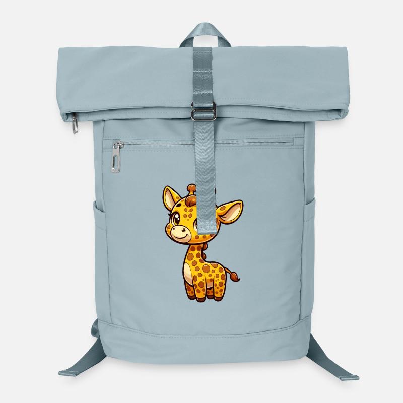 A whimsical cartoon style giraffe Laptop Backpack