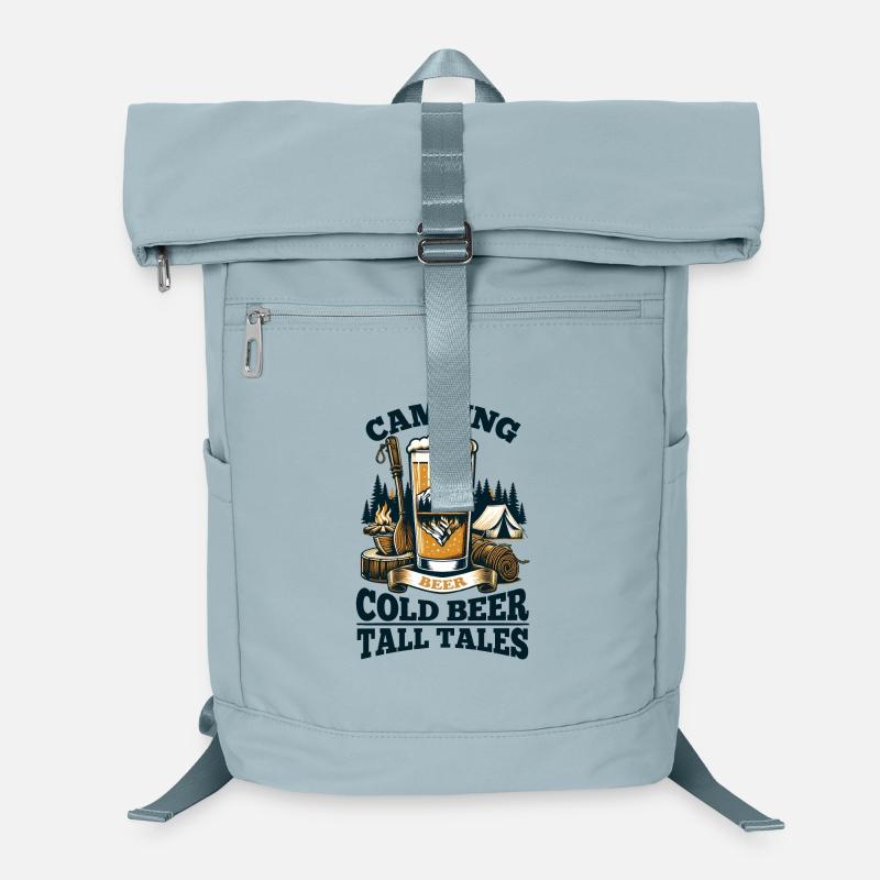 Camping: Cold Beer, Tall Tales! Laptop Backpack