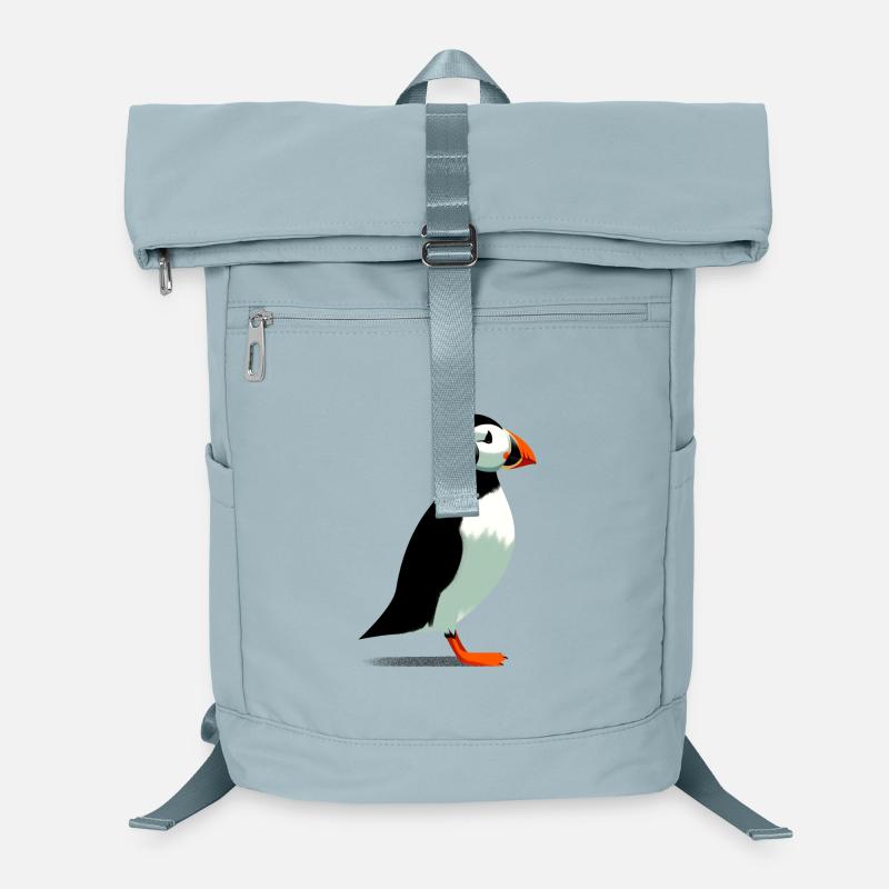Papageitaucher mit Kopfhörern Laptop-Rucksack 