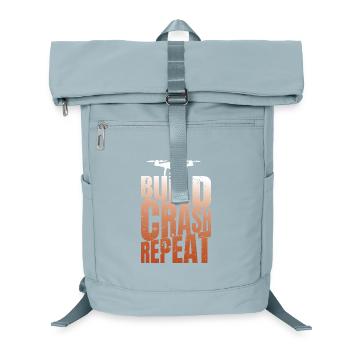 Drohne Build Crash Repeat Drone Pilot - Laptop-Rucksack  - Eisblau - Vorne
