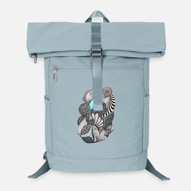 Oceanic Ink Patterns Laptop Backpack